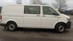 Volkswagen transporter Dubbelcabine 2.0D Bj 2019 215000km, Volkswagen, Wit, Bedrijf, Dealer onderhouden