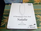 6 flûtes à champagne Cristal de Bohème, Maison & Meubles, Enlèvement ou Envoi, Neuf, Verre ou Verres