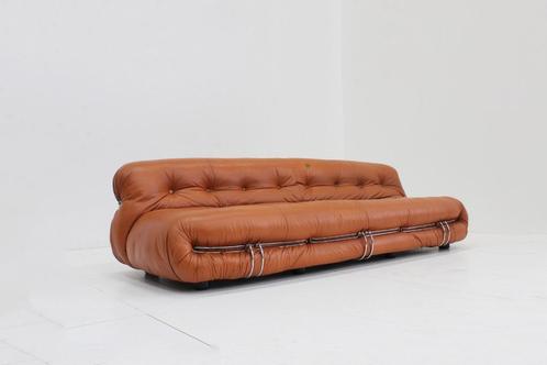 Vintage Soriana sofa van Afra & Tobia Scarpa voor Cassina, Maison & Meubles, Canapés | Salons, Utilisé, Banc droit, Quatre personnes ou plus