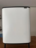 Brabantia witte vuilbak 60l, Huis en Inrichting, 40 liter of meer, Ophalen, Zo goed als nieuw