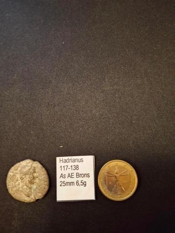 Keizer Hadrianus  Type: Bronzen AE As beschikbaar voor biedingen