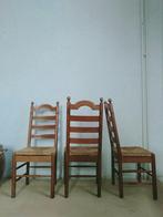 6 klassieke houten stoelen met rieten zitting., Antiek en Kunst, Ophalen