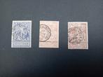 België zegels nr 71/73 gestempeld en varieteit lot 170B, Postzegels en Munten, Ophalen of Verzenden, Gestempeld