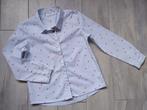 ✿ M128 - Blouse met hartjes, Kinderen en Baby's, Kinderkleding | Maat 128, Ophalen of Verzenden, Zo goed als nieuw, Meisje, Overhemd of Blouse