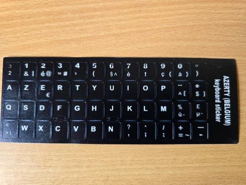 Belgische Azerty Toetsenbord Sticker, Computers en Software, Toetsenborden, Nieuw, Azerty, Ophalen of Verzenden