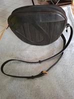 Ctossbodytas DELVAUX zwart toile de cuir in PERFECTE STAAT, Ophalen, Zo goed als nieuw, Zwart