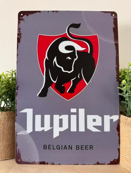 Metalen reclamebord Jupiler, Verzamelen, Biermerken, Nieuw, Reclamebord, Plaat of Schild, Jupiler, Ophalen of Verzenden
