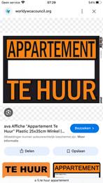Te Huur gezocht appartement Studio