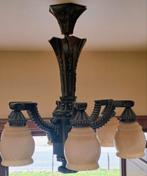 Klassieke bronzen kroonluchter, Huis en Inrichting, Lampen | Kroonluchters, Ophalen