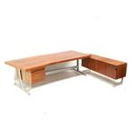Uniek vintage palissander hoekbureau jaren '60 design retro, Verzenden, Bureau