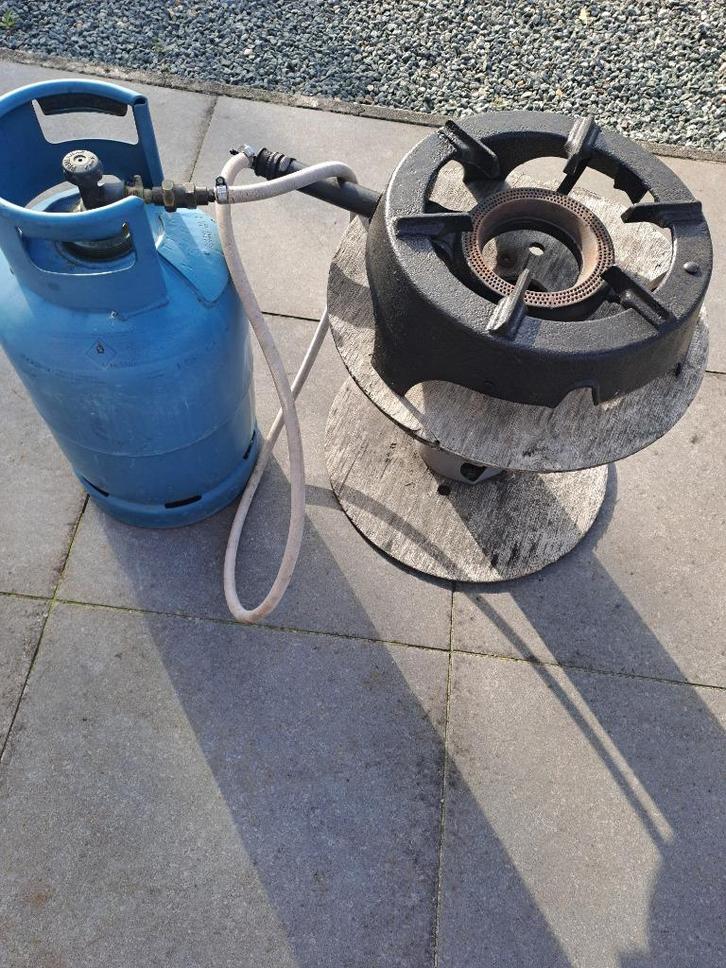 Gasfles PRIMA GAS met brander, Doe-het-zelf en Bouw, Gereedschap | Slijpmachines, Zo goed als nieuw, Ophalen