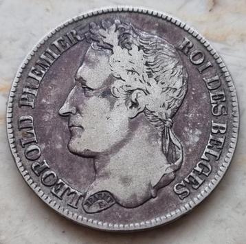 2 Francs 1843 A (Gelauwerd) Leopold I / Mooie kwaliteit  beschikbaar voor biedingen