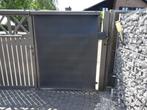 Verticaal zonnescherm donkergrijs - Aluminium  - met handzw, Ophalen, Gebruikt, Minder dan 250 cm, Overige typen