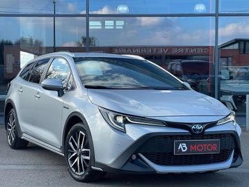 Toyota Corolla SW2.0 Hybrid "TREK" Plus e-CVT GPS CAMERA 1RE, Auto's, Gebruikt, 4 cilinders, Corolla, Leder