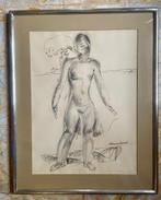 Auguste MAMBOUR (1896-1968) - grote tekening, Antiek en Kunst, Kunst | Tekeningen en Fotografie, Ophalen of Verzenden