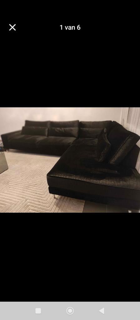 Grote luxe Bank, Huis en Inrichting, Zetels | Zetels en Chaises Longues, Zo goed als nieuw, Stof, Ophalen of Verzenden