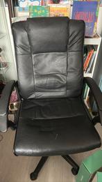 Zwarte bureaustoel, Huis en Inrichting, Ophalen, Gebruikt, Zwart, Bureaustoel