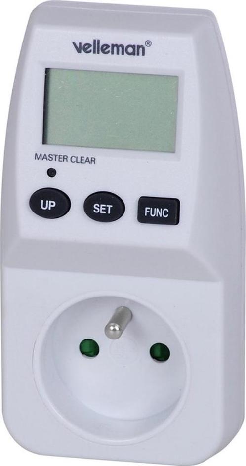 ENERGIEMETER 230V / 16A, Velleman NETBPEM5, nieuw, Bricolage & Construction, Instruments de mesure, Neuf, Électricité, Enlèvement