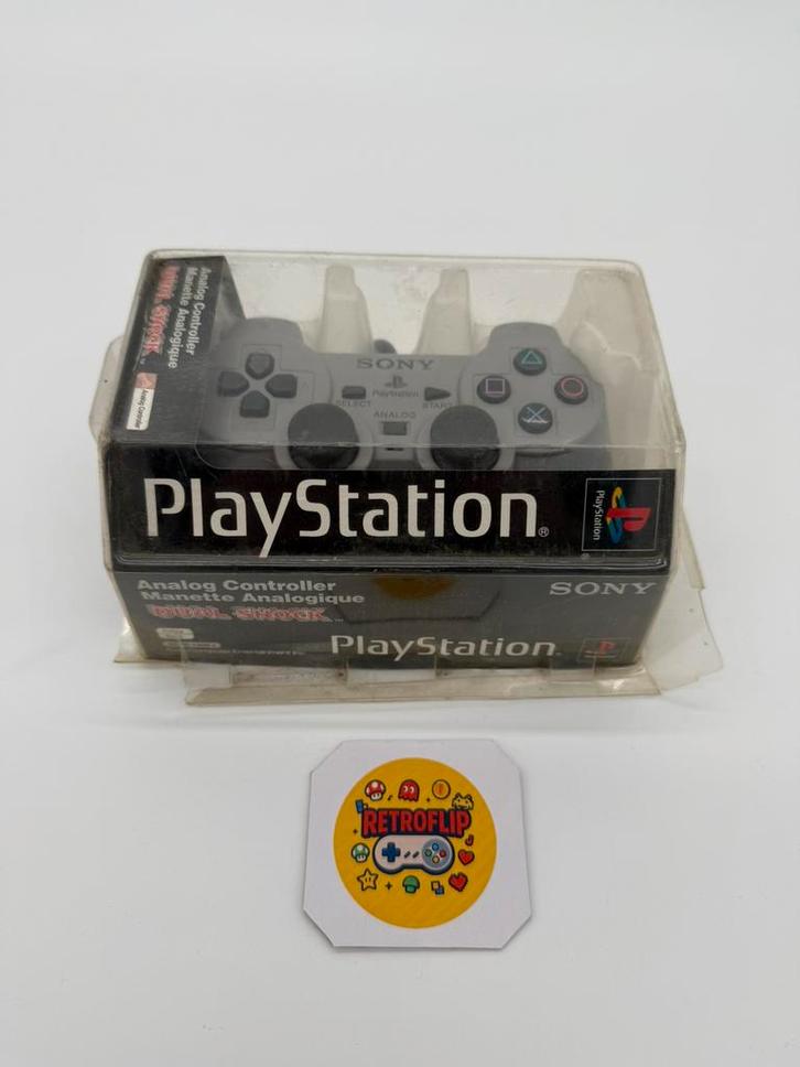 Sony PlayStation 1 PS1 PSX Controller Dualshock Analog Gray, Games en Spelcomputers, Spelcomputers | Sony Consoles | Accessoires