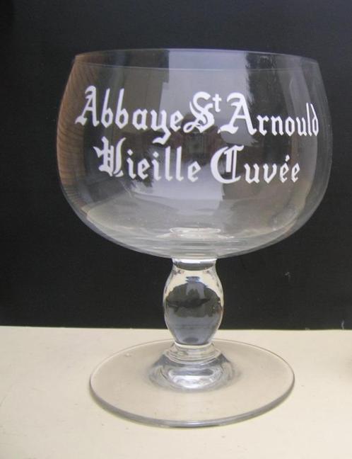 Abbaye St Arnould - Vieille cuvée, Collections, Marques de bière, Comme neuf, Verre ou Verres, Enlèvement ou Envoi