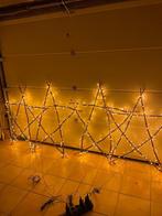 4 grote KERSTSTERREN + licht ( 1 keer gebruikt ), Ophalen, Zo goed als nieuw