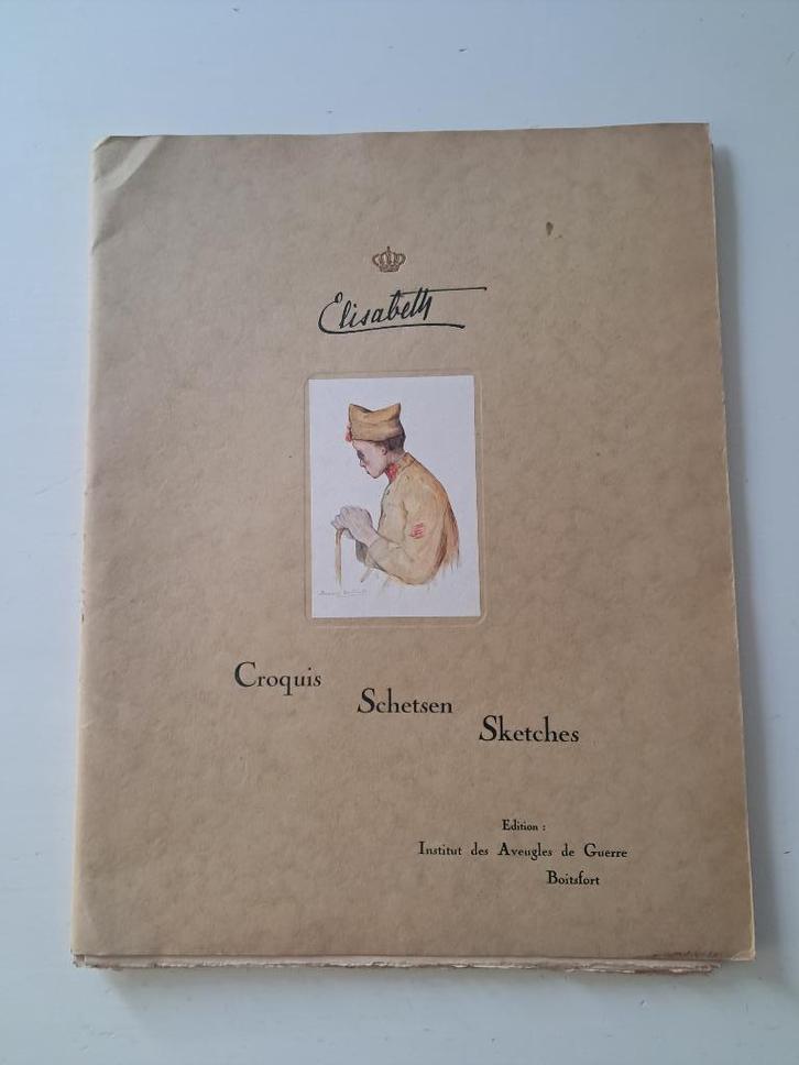 Schetsen Samuel De Vriendt:Oorlogsblinden (vintage kunstmap), Antiek en Kunst, Kunst | Tekeningen en Fotografie, Ophalen of Verzenden