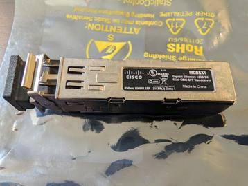 2x Cisco MGBSX1 mGBIC SFP transceiver beschikbaar voor biedingen
