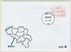 (B) Enveloppe ATM47 FDC 1983 - Mons 1 (P3047), Timbres & Monnaies, Timbres | Europe | Belgique, Enlèvement ou Envoi, Affranchi