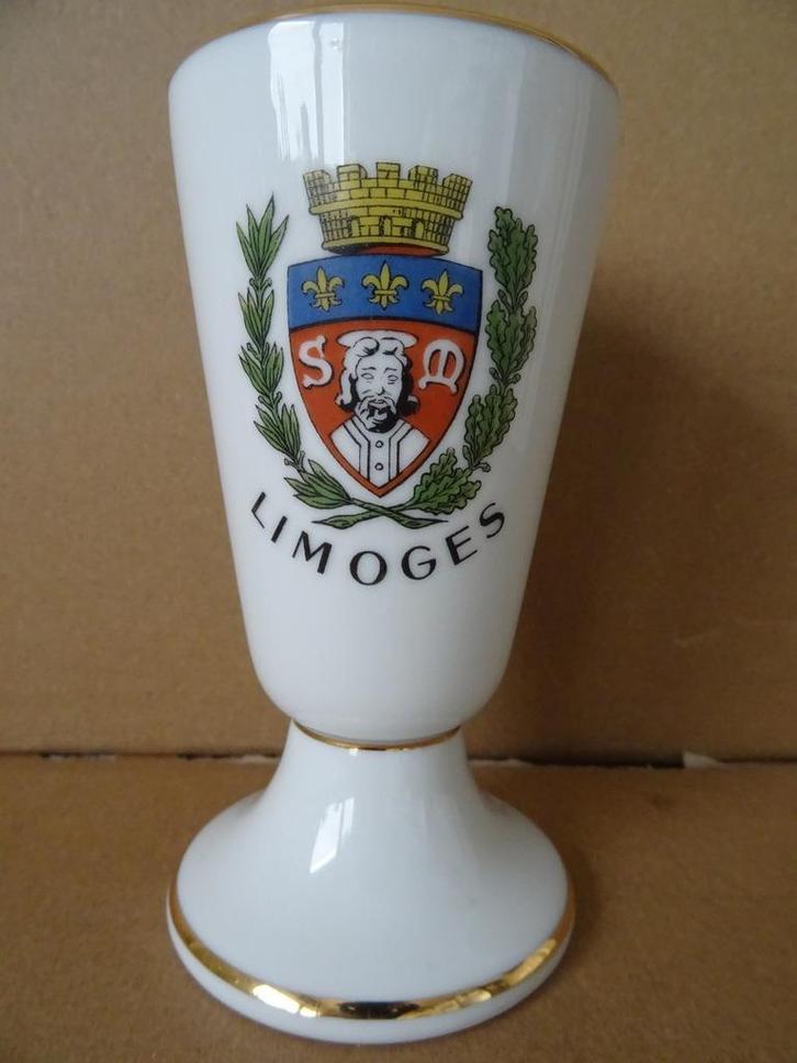 Limoges vergulde beker Jezus beker P. Pastaud Limoges 1960, Verzamelen, Religie, Zo goed als nieuw, Christendom | Katholiek, Overige typen