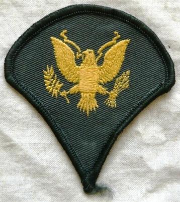 Rank Patch Insignia, US Army Specialist (E-4), jaren'70.(1) disponible aux enchères