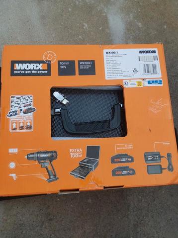 Worx accuboormachine met kist, Enlèvement ou Envoi, Neuf