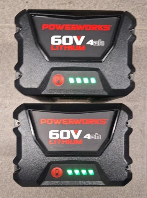 BATTERIES PROFESSIONNELLES 60V LITHIUM POWERWORKS, Jardin & Terrasse, Taille-haies, Neuf, Électrique, Enlèvement ou Envoi