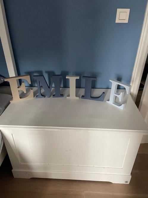 Witte koffer (Wood Work), Kinderen en Baby's, Kinderkamer | Commodes en Kasten, Gebruikt, Commode, Minder dan 90 cm, 75 tot 100 cm