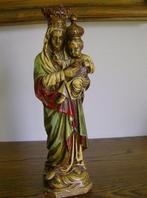 Beeld Madonna met kind - Hoogte : 34 cm - Gesigneerd, Antiek en Kunst, Ophalen