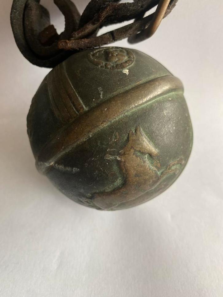Antieke Bronzen Bel met Paardenmotief., Antiek en Kunst, Curiosa en Brocante, Ophalen of Verzenden