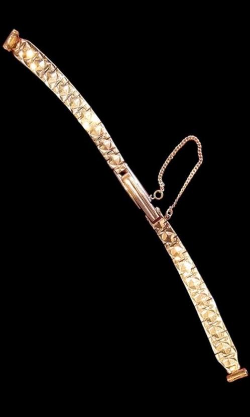 GOUDEN HORLOGEBAND, Handtassen en Accessoires, Armbanden, Nieuw, Goud, Goud, Ophalen of Verzenden