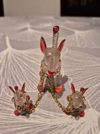 Vintage olifantje met baby olifantjes., Antiek en Kunst, Ophalen of Verzenden