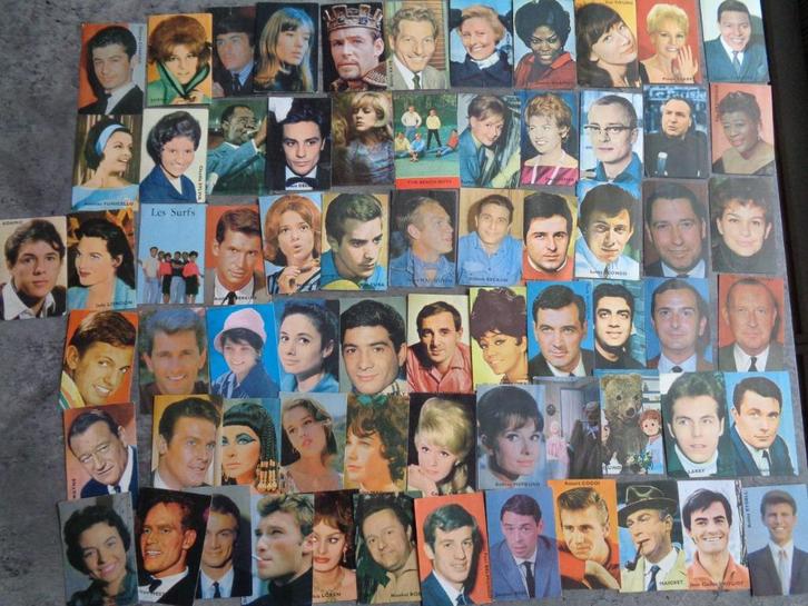 PRENTJES CHROMO's VEDETTEN PARADE JAREN  60  68X, Hobby en Vrije tijd, Stickers en Plaatjes, Ophalen of Verzenden