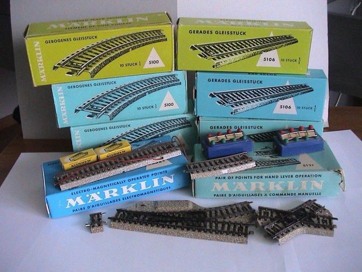 Marklin HO-rails, Hobby en Vrije tijd, Modeltreinen | H0, Gebruikt, Rails, Wisselstroom, Märklin, Analoog, Ophalen of Verzenden