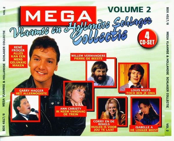 Mega Vlaamse & Hollandse Schlager Collectie - Volume 2 (4CD), Cd's en Dvd's, Cd's | Schlagers, Zo goed als nieuw, Ophalen of Verzenden