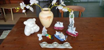 Vase vintage et figurines d'ours de Villeroy Boch, tous Anno
