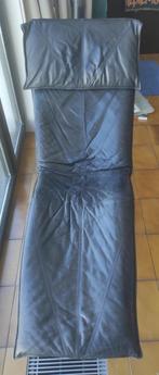 lederen ikea lounge zetel vintage, Huis en Inrichting, Ophalen, Metaal, Gebruikt, Eenpersoons