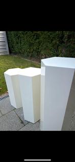Zeshoekige witte zuilen met hoezen, Huis en Inrichting, Woonaccessoires | Zuilen en Pilaren, Ophalen, Zo goed als nieuw