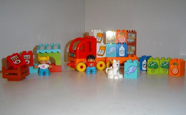 Duplo 10818 Met de vrachtwagen naar de markt, Kinderen en Baby's, Speelgoed | Duplo en Lego, Zo goed als nieuw, Duplo, Complete set