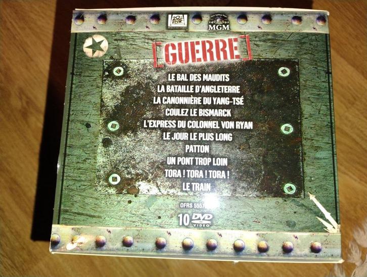 Box 10 DVDs Grand Films 2eme Guerre Mondiale, Cd's en Dvd's, Dvd's | Klassiekers, Zo goed als nieuw, Actie en Avontuur, 1940 tot 1960