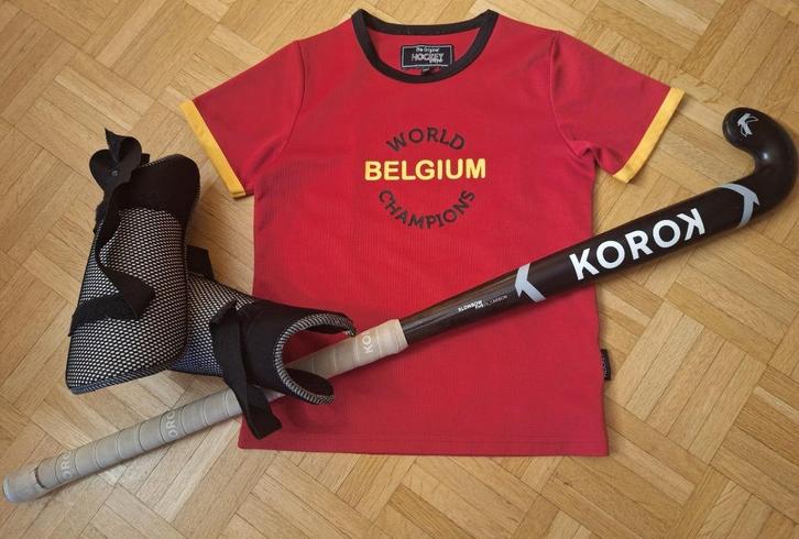 maillot hockey BELGIUM World Champion 8-10 ans, Sport en Fitness, Hockey, Gebruikt, Kleding, Ophalen