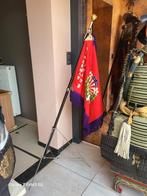 Japanse vlag uit de Tweede Wereldoorlog met paal, riem, stat, Verzamelen, Ophalen of Verzenden