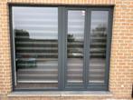 Baie vitrée avec porte + porte de jardin+ fenetre, Ophalen, Gebruikt, Raamkozijn, 150 tot 225 cm