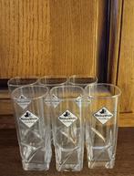 Set van 6 vintage whiskey glazen Black & White '80 jaren, Enlèvement ou Envoi