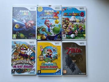 Nintendo Wii Games (Mario, Zelda, Wario) - Set